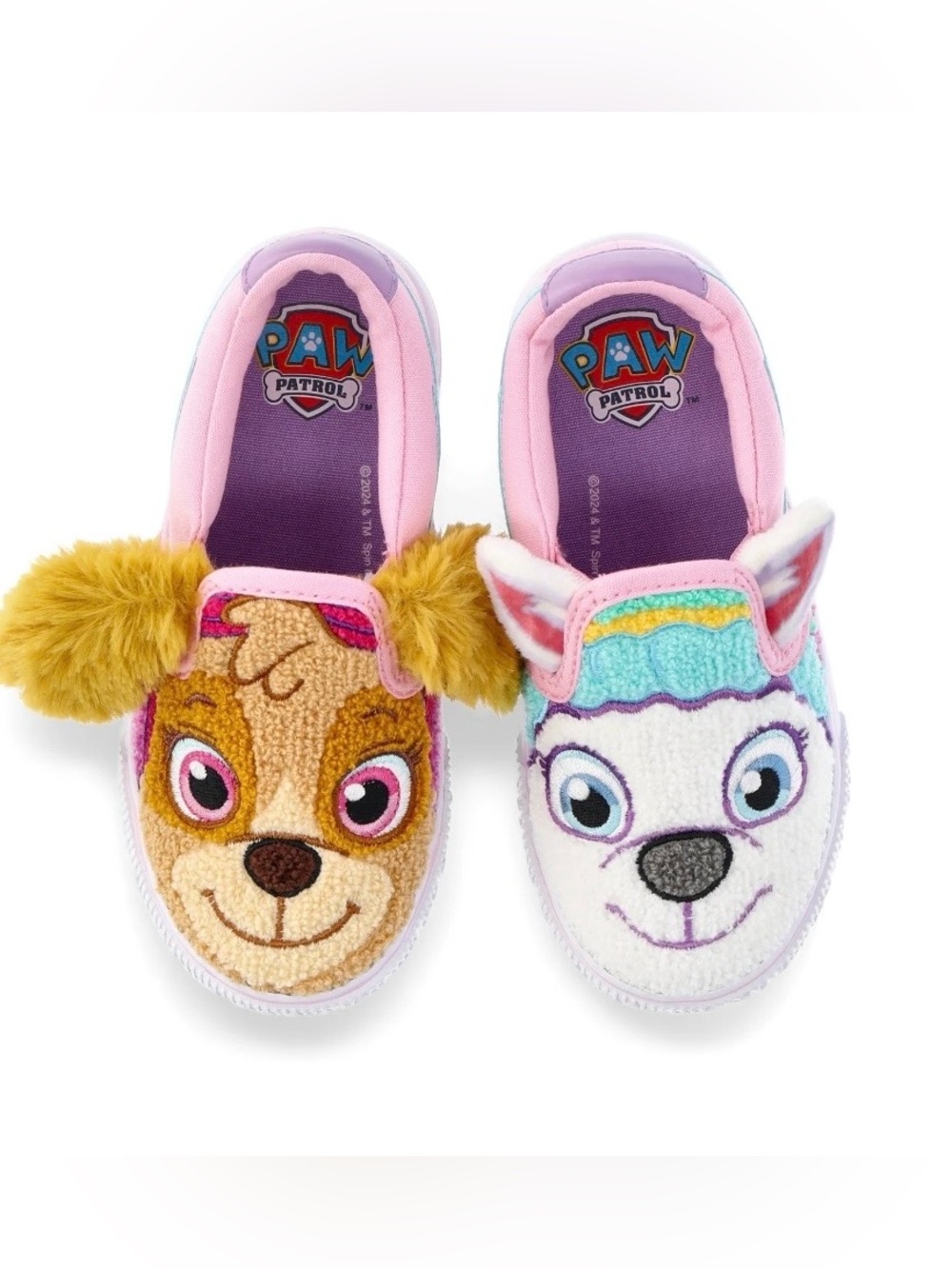 Paw Patrol Pink and Purple Girls Slip-On Character Shoes